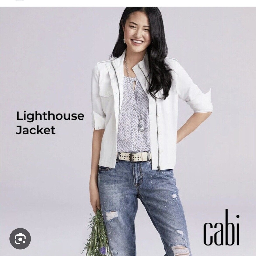 Cabi White Lighthouse Jacket size L